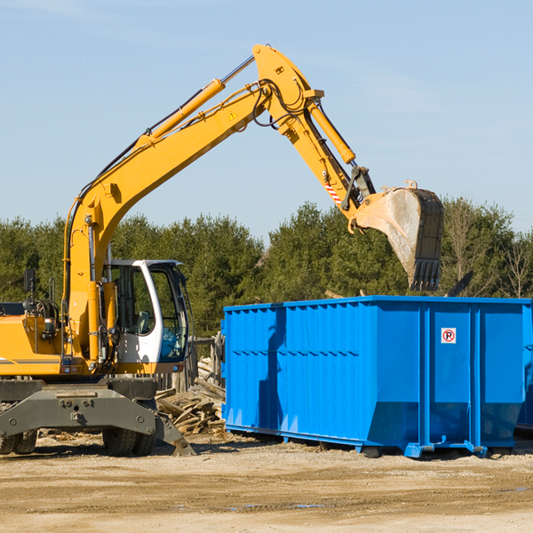 can i choose the location where the residential dumpster will be placed in Bean Station TN